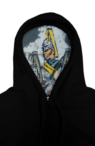 black comfortable pullover hoody