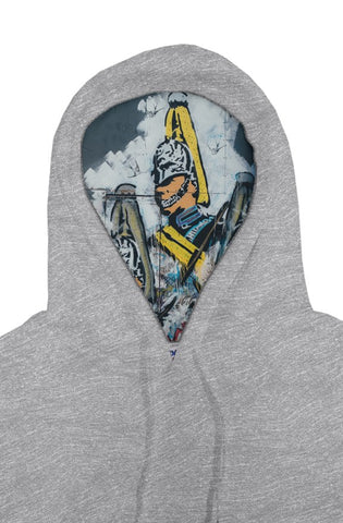 gray comfortable pullover hoody