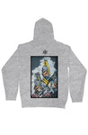 gray comfortable pullover hoody