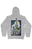gray comfortable pullover hoody