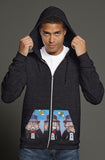 heather zip hoody