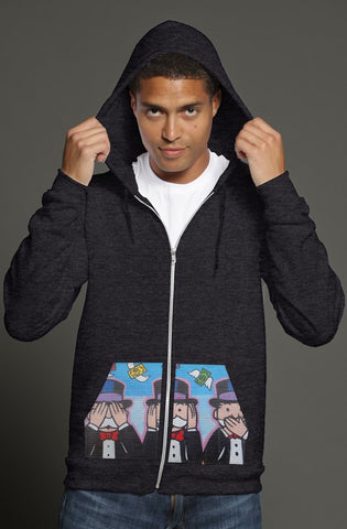 heather zip hoody