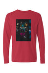 red Pigment Dyed Heavyweight Long Sleeve T Shirt