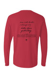 red Pigment Dyed Heavyweight Long Sleeve T Shirt