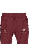 red premium joggers