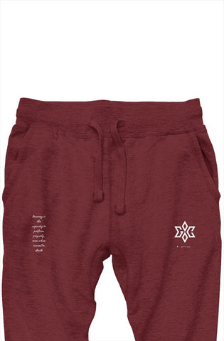 red premium joggers