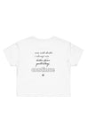 women Street Crop Tee - white