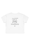 women Street Crop Tee - white