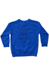 blue kids fleece sweatshirt