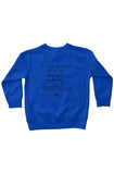 blue kids fleece sweatshirt