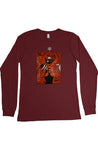 red premium Long Sleeve T Shirt - maroon