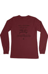 red premium Long Sleeve T Shirt - maroon
