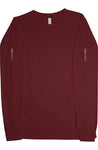 red premium Long Sleeve T Shirt - maroon