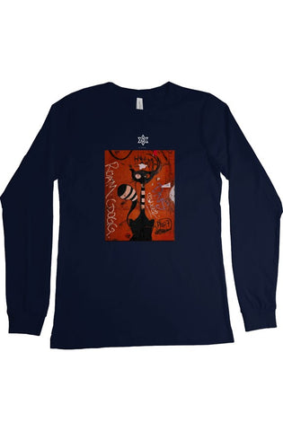 blue premium Long Sleeve T Shirt