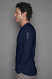 long sleeve henley - limited ed. blue