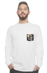 white premium long sleeve tee 