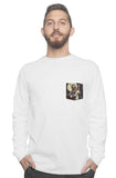 white premium long sleeve tee 