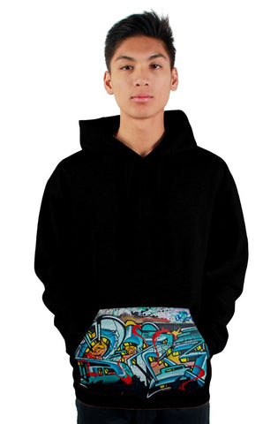 black premium pullover hoody