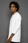 comfortable long sleeves - white